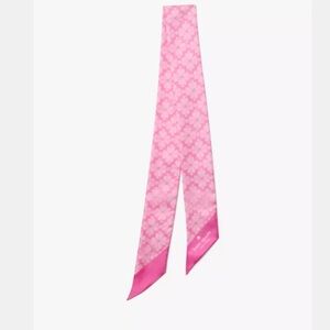 Kate Spade pink SPADE Flower Silk Skinny Scarf ♠️